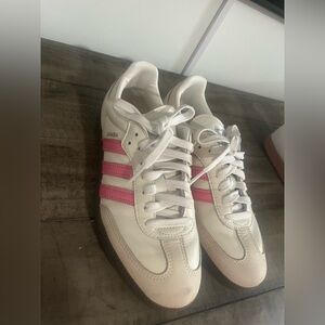 Adidas White & Pink Sambas